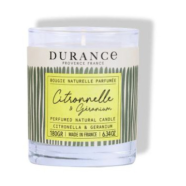 Bougie Parfumée Anti-Moustiques Citronnelle - DURANCE