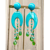 CONSTANCE turquoise vert - Francine BRAMLI Paris
