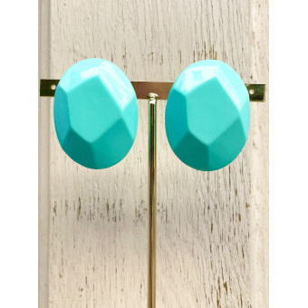 RAINBALL ovale Bleu turquoise - Francine BRAMLI Paris