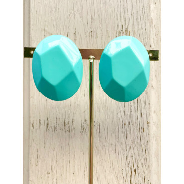 RAINBALL ovale Bleu turquoise - Francine BRAMLI Paris