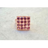 BAGUE Résine & Strass Taille 60 - Francine BRAMLI Paris