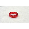 BAGUE Résine & Strass Taille 60 - Francine BRAMLI Paris