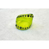 BAGUE Résine & Strass Taille 60 - Francine BRAMLI Paris