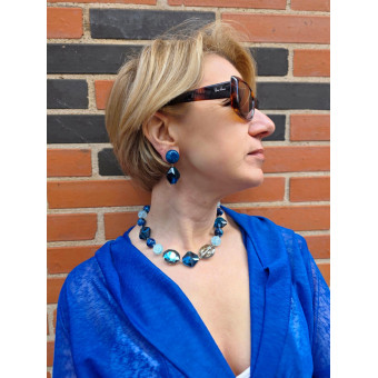 Collier RUDDY 2 bleus - Francine BRAMLI Paris