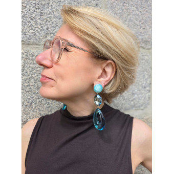CELESTE LG Bleu - Francine BRAMLI Paris