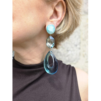 CELESTE LG Bleu - Francine BRAMLI Paris