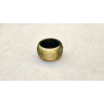 BAGUE Résine & Strass Taille 54 - Francine BRAMLI Paris