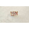 BAGUE Résine & Strass Taille 54 - Francine BRAMLI Paris