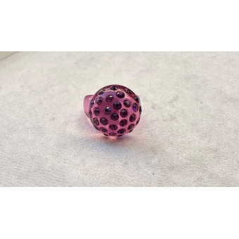 BAGUE Résine & Strass Taille 54 - Francine BRAMLI Paris