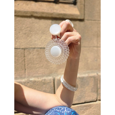TAÏNA blanc & transparent - Francine BRAMLI Paris