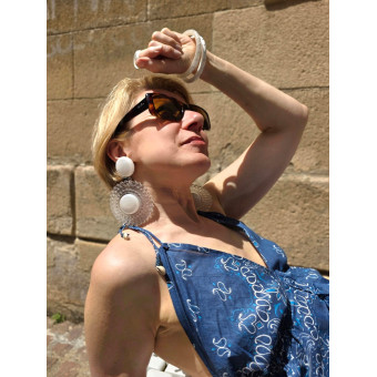 TAÏNA blanc & transparent - Francine BRAMLI Paris