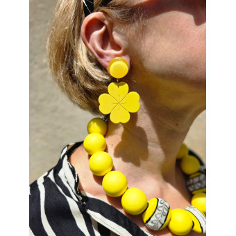 TREFLE jaune - Francine BRAMLI Paris