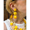 BAYA LG Galuchat Jaune - Francine BRAMLI Paris