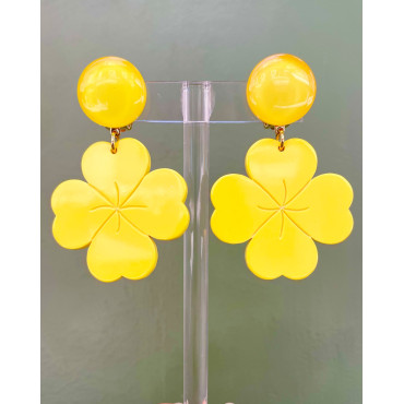 TREFLE jaune - Francine BRAMLI Paris