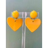 LOVE coeur jaune - Francine BRAMLI Paris