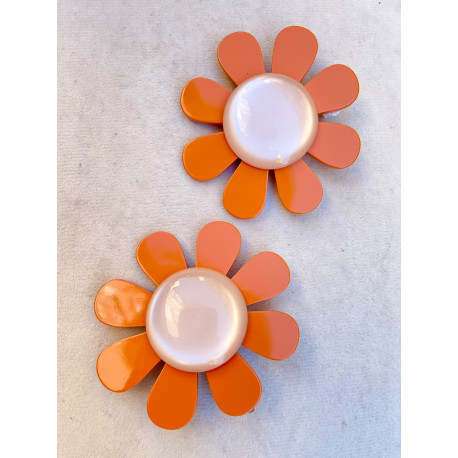PÂQUERETTE Orange Beige irisé - Francine BRAMLI Paris