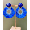 MANON raphia Bleu - Francine BRAMLI Paris