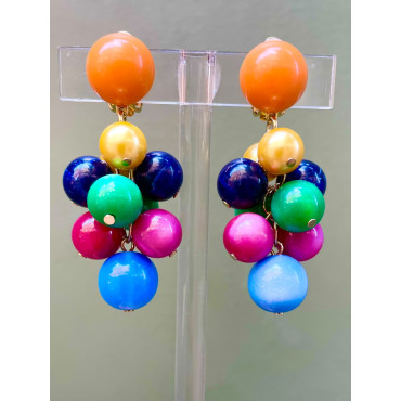 GRAPPE multicolore - Francine BRAMLI Paris