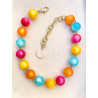 Collier DYLAN perles multicolore II - Francine BRAMLI Paris