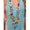 Sautoir EMILIO multicolore - Francine BRAMLI Paris Collier