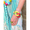 Bracelet TONY Maillons multicolores, à enfiler - FRANCINE BRAMLI Paris