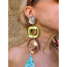 ASTERIA miroir orange vert - Francine BRAMLI Paris