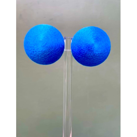 RAINBALL SATIN Bleu - Francine BRAMLI Paris