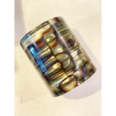 MANCHETTE GM écaille Onyx - Francine BRAMLI Paris