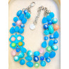 Collier RENATO Bleu - Francine BRAMLI Paris