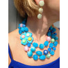 Collier RENATO Bleu - Francine BRAMLI Paris
