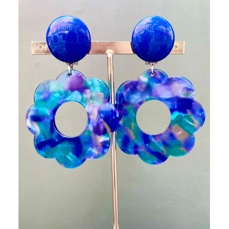 LILAS Bleu vert violet - Francine BRAMLI Paris