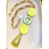 Collier CRAVATE Jaune - Francine BRAMLI Paris