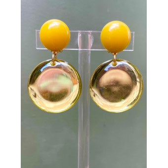 CARLA Miroir jaune - Francine BRAMLI Paris