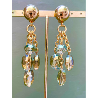 ROSALINE cristal kaki - Francine BRAMLI Paris