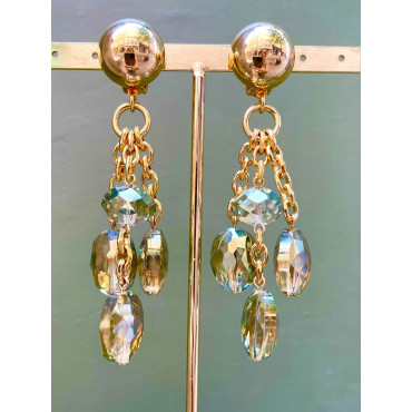 ROSALINE cristal kaki - Francine BRAMLI Paris