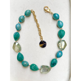 Collier RUDDY Vert - Francine BRAMLI Paris