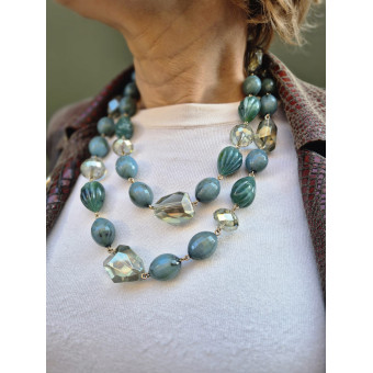 Sautoir LORENZO Vert - Francine BRAMLI Paris collier