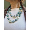 Sautoir LORENZO Vert - Francine BRAMLI Paris collier