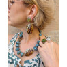 Collier LÉON Vert kaki - Francine BRAMLI Paris
