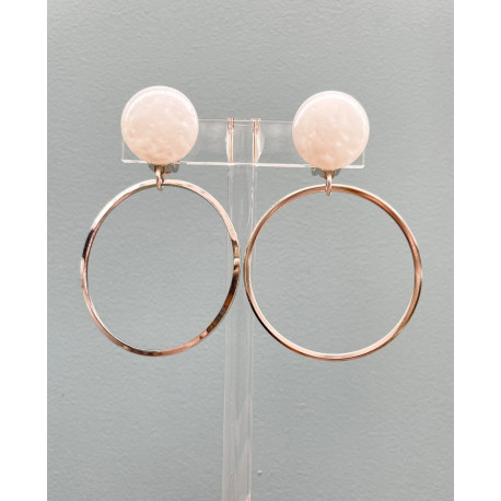 FINE créole Blanc/argenté - Francine BRAMLI Paris