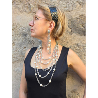 Collier CASSIUS perles nacrées - Francine BRAMLI Paris