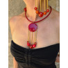Collier CARILLON Rouge - Francine BRAMLI Paris