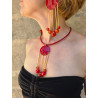 Collier CARILLON Rouge - Francine BRAMLI Paris