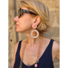 CELESTINE créole rose laser - Francine BRAMLI Paris