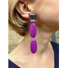MALDIVES Double Violet/Cassis - Francine BRAMLI Paris