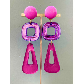 BERMUDA LG Violet/rose - Francine BRAMLI Paris