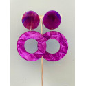 VENEZIA Violet marbré froissé - Francine BRAMLI Paris