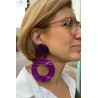 VENEZIA Violet marbré froissé - Francine BRAMLI Paris