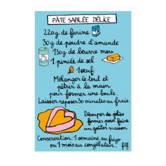 Magnet Recette PATE SABLEE DELICE - DLP