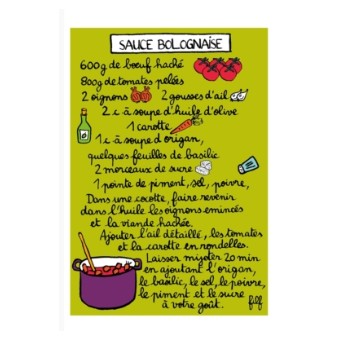 Magnet Recette SAUCE BOLOGNAISE - DLP